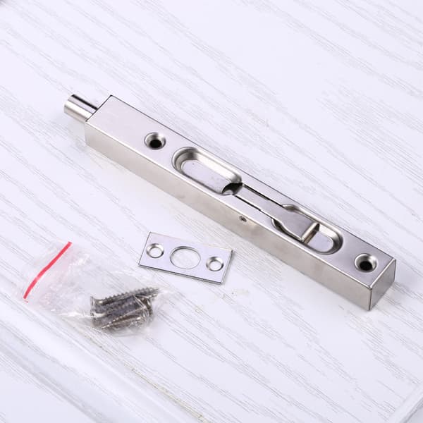 Hardware Flush Latch Slide Lock Rustfrit Ståldørsbolt Børstet