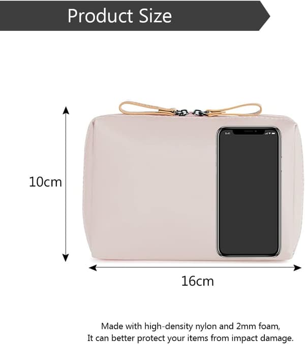 1PC (rose) Lille Rejsetasæt til Makeup, Mini Sæt til