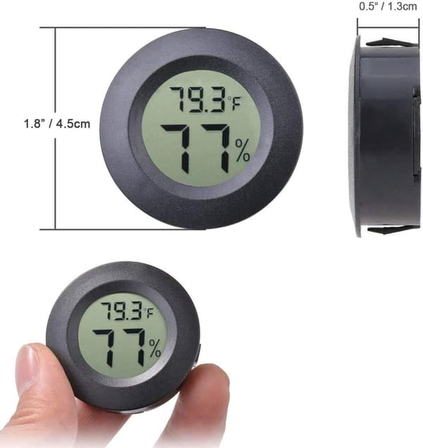 Mini Hygrometer Termometer Digital LCD Display Inomhus Utomhus Hy