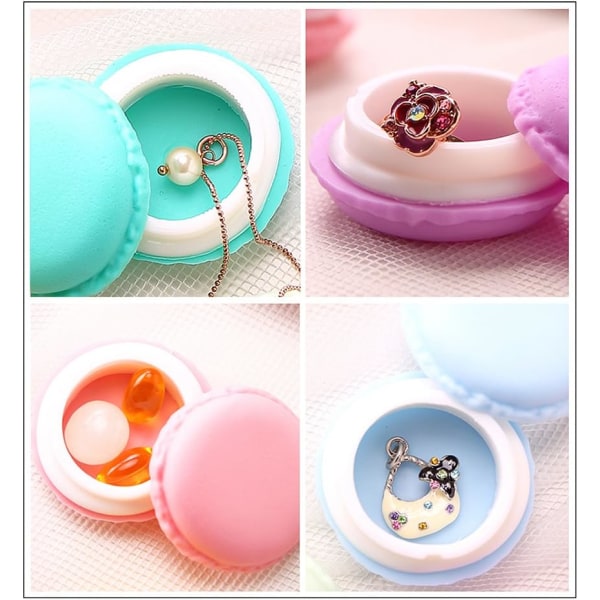 Macaron-fodral, Mini Macaron-låda, Macaron-smyckeskrin, Macaron Söt