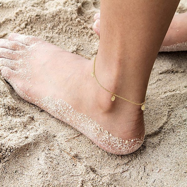 14k anklet on sale