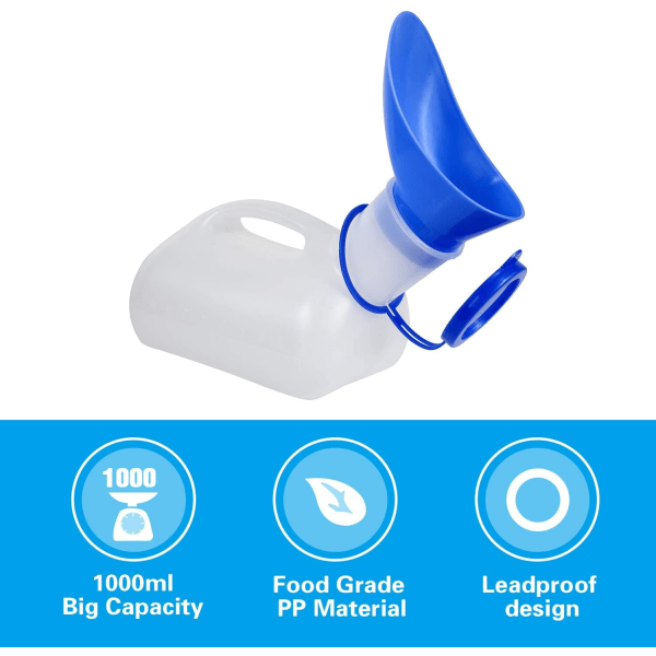 Unisex Urinal for Car, Toliet Urinal for Men and Women, Pee Bedpa