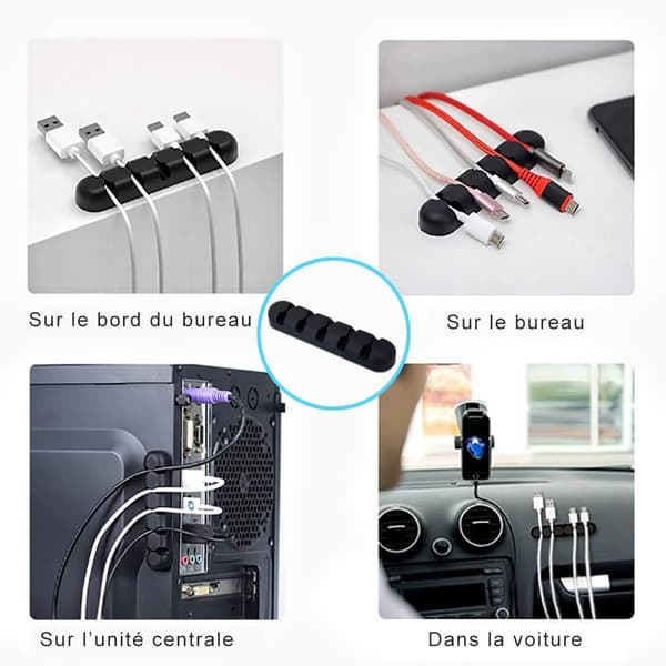 4 Kabelorganisatör Kontorsstöd Kabel Kabelhantering Förvaring S