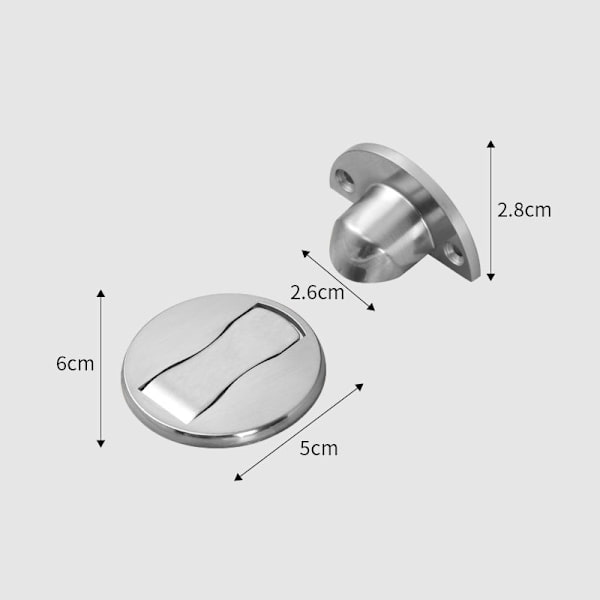 SUS 304 rustfritt stål magnetisk dørstopper dørstopper metalldør