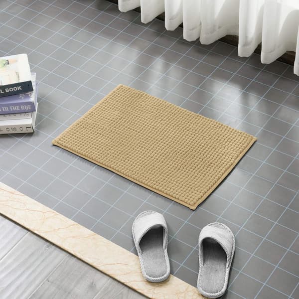 Ekstra Absorberende Badematte Maskinvaskbar Chenille Mikrofiber