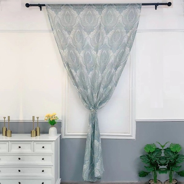 Linne Textur Gardiner Vardagsrum 100*200cm Gardiner Damask Patte