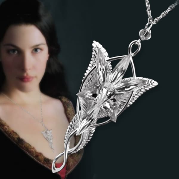 Halsband Sagan om ringen silverpläterad Silver