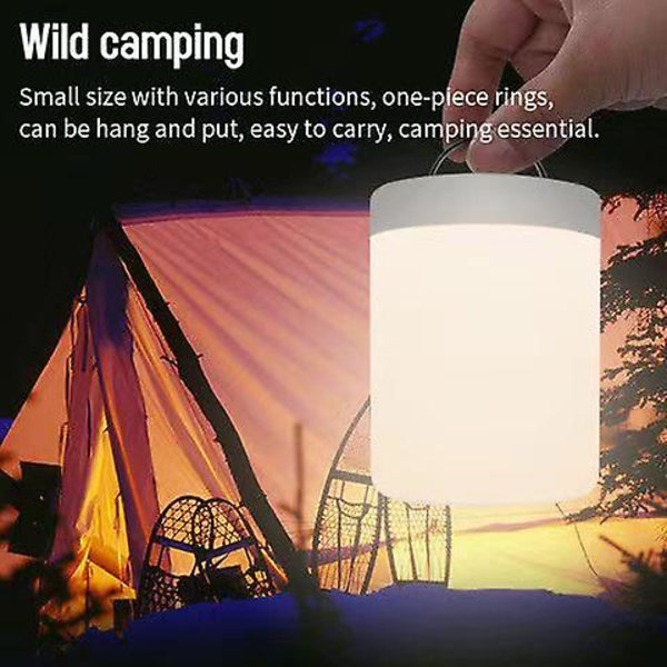 Natlys LED touch-styring belysning opladelig smart bordlampe ca