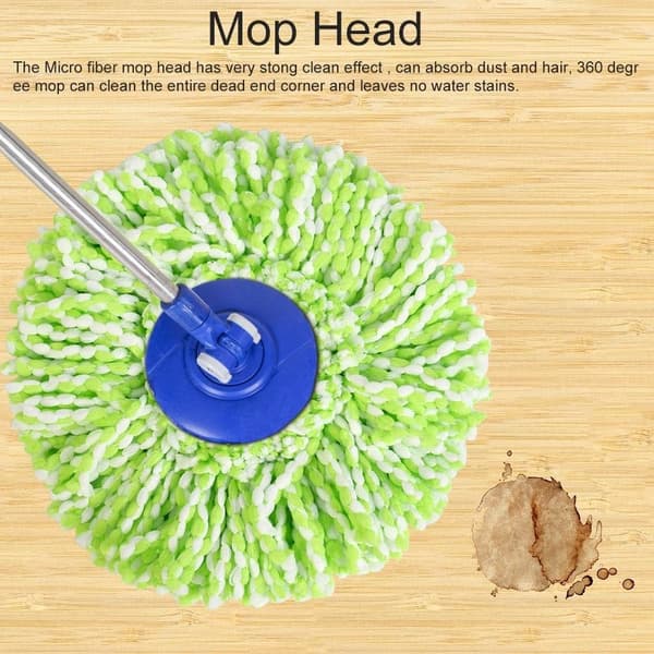2-delad superfin fibermopp runt huvudbyte universell mopp