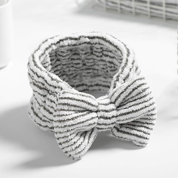 Söt rosett hårband i bambufiber, mjuk och elastisk