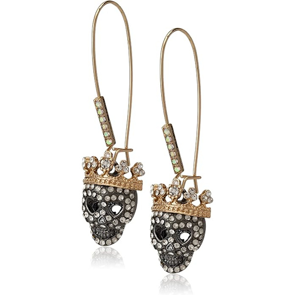 Pave Skull Dangle -korvakorut