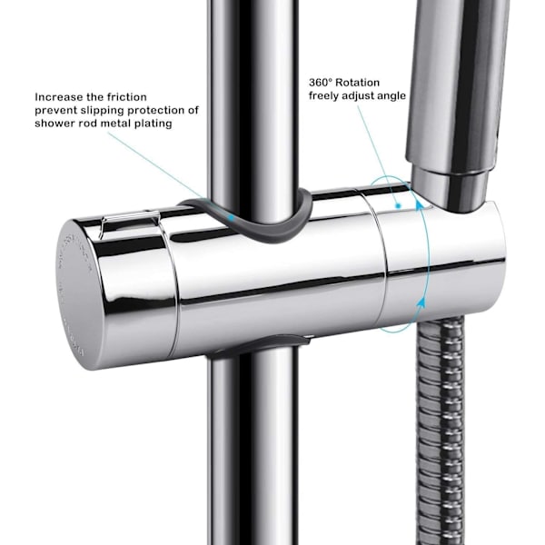 Suihkuteline 18-25mm ABS säädettävä käsisuihkun pidike