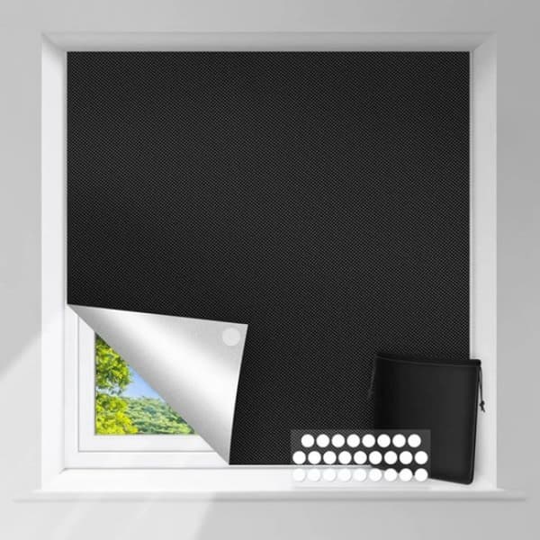 150*200 cm blackout stoff solbeskyttelse solbeskyttelse 100% bla