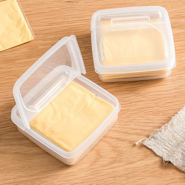 4 stk Matlagring Osteboks, Klafflokk Smørblokk Ostekutt