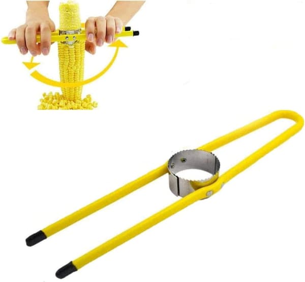Rustfrit majsstripper, majsskraber, pitter, corer, peeler T