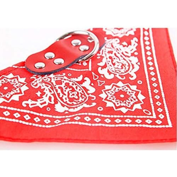 Hundbandana Scarf Triangel Krage Justerbar Paisley Mönster Halsduk