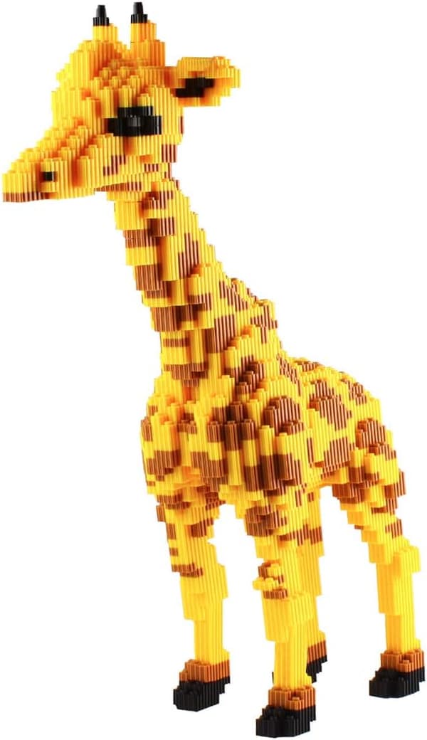 1 st gul mikro giraff djurbyggstenar mini byggstenar