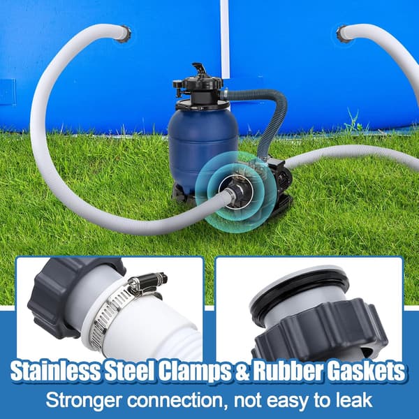 2 stk. Poolslangeadapter, Adapter til Intex Pool, Slangeadapter Andet Pooltilbehør, Pooltilbehør Slangeadapter
