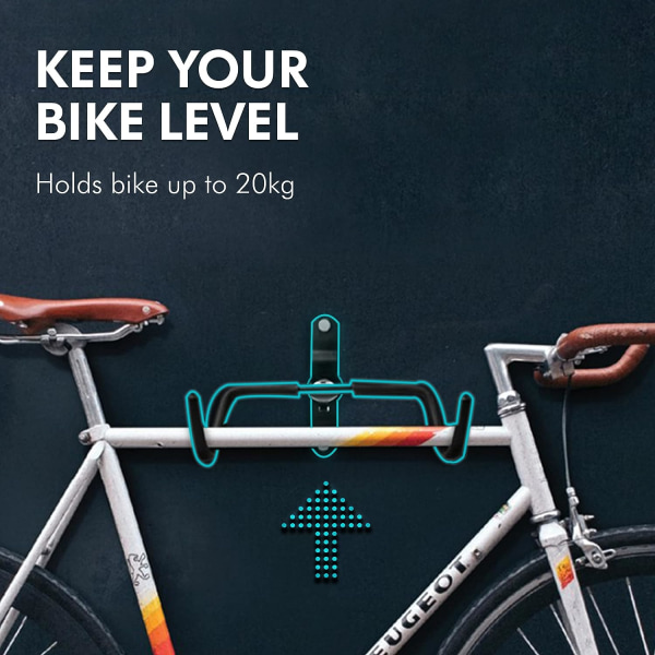 Fällbar cykelväggfäste för cykelparkering och platsbesparing - Cykel