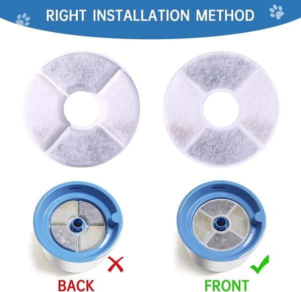 Kattevanddispenserfilter, 10 udskiftningsfilter til vanddispenser