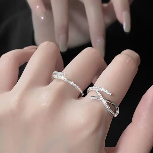 Justerbar Fingerring til Kvinder Piger Åben Ring Valentinsdag