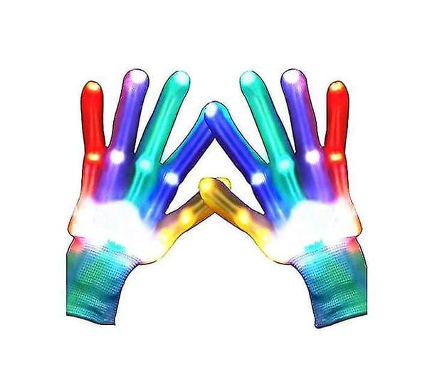 Led-ljus upp handskar Multi Colours Modes Flashing handskar