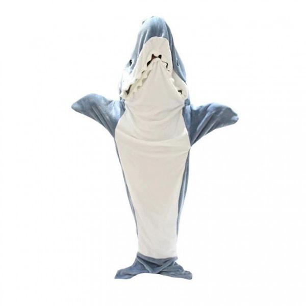 Shark Blanket Hoodie Adult - 190cm - Shark Felt Super soft and co