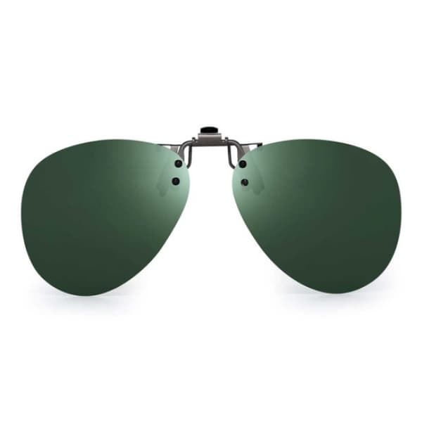 Grønne Clip-on Aviator solbriller pilotbriller