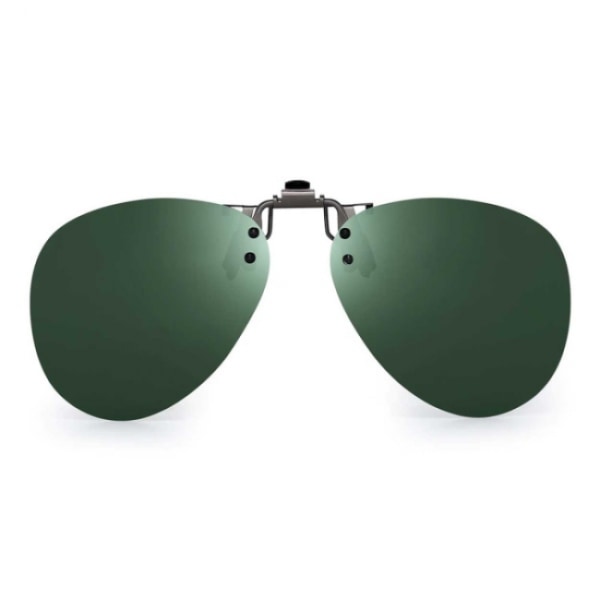 Vihreät Clip-on Aviator aurinkolasit pilottilasit
