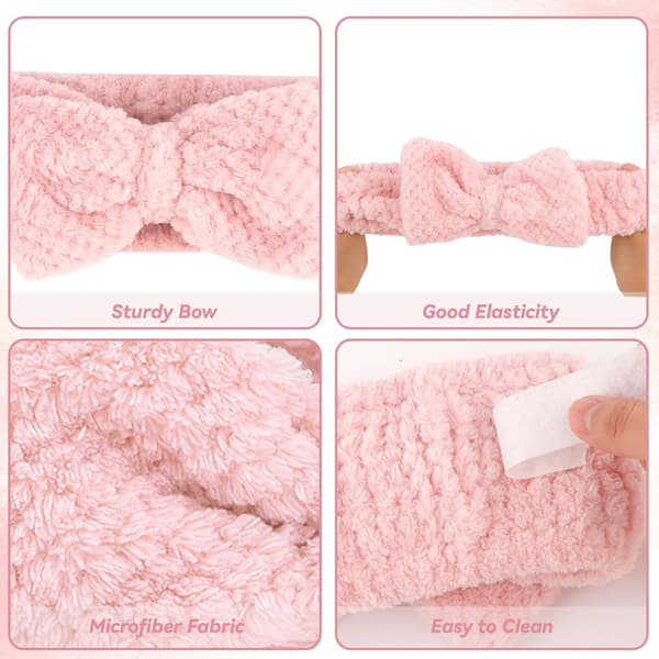 Vask Sminke Hudpleie Ansikts Hodebånd Elastisk Hårbånd Mikrofiber Hodebånd