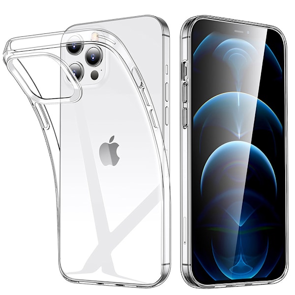 2 kpl iPhone 13 -koteloa - Läpinäkyvä ja ohut