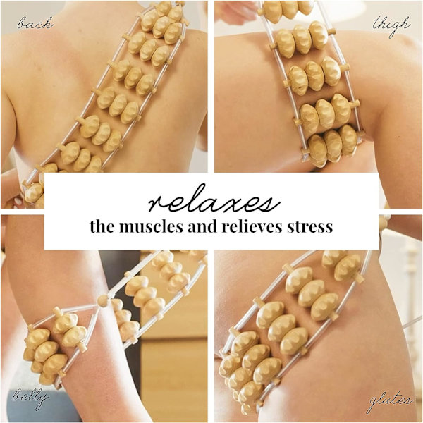 Tuuli Accessories Rygmuskel Massager Massagerulle Træ Equi