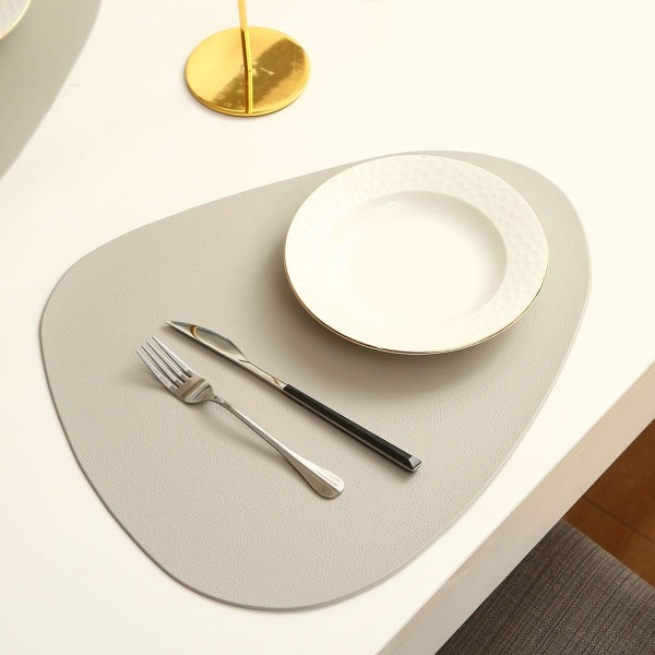 Polygold runda bordstabletter set med 2 anti-halk tvättbara anti-värme PV