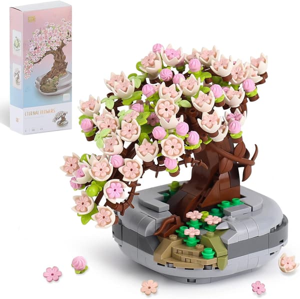 Mini Bricks Sakura Bonsai Modell 426 stk Kreativ DIY Simulering M