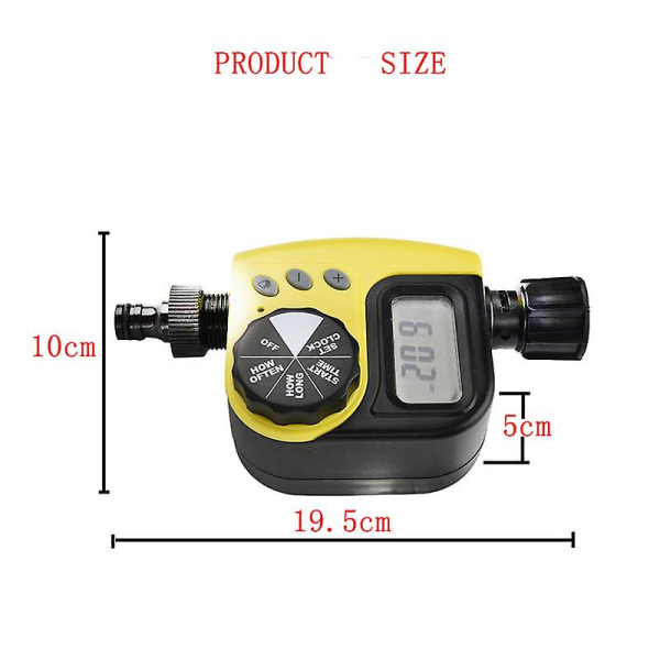 Automatisk bevattningstimer, programmerbar digital slangkrantimer