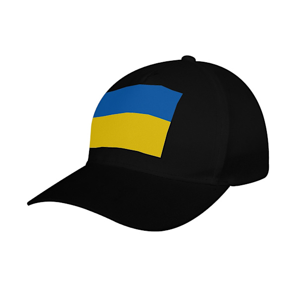 Ukrainsk flagga enfärgad justerbar basebollkeps retro basebollkeps H