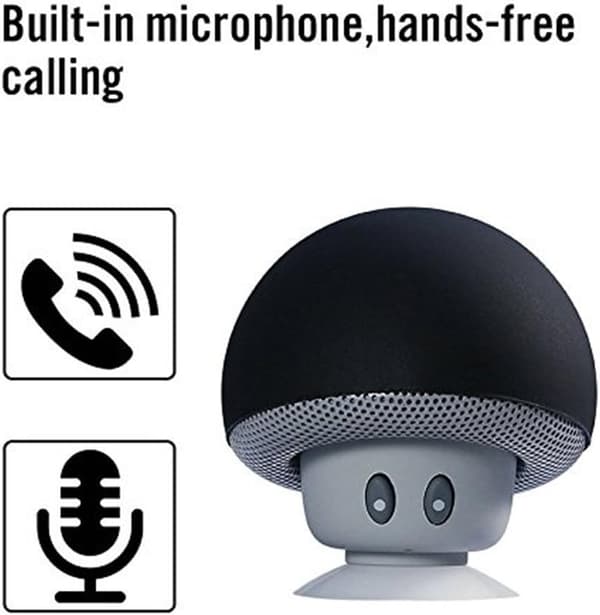 Mini Mushroom Bärbar Trådlös Bluetooth V2.1 Högtalare och Telefon