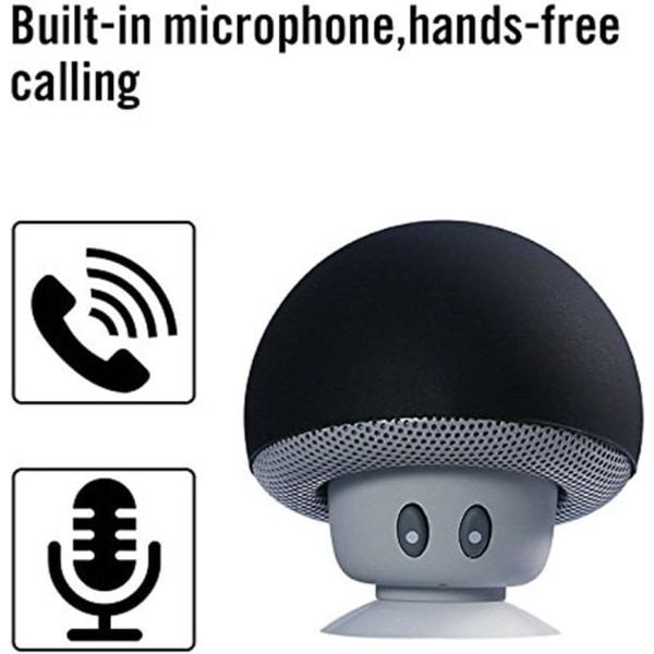 Mini-sieni kannettava langaton Bluetooth V2.1 -kaiutin ja puhelin