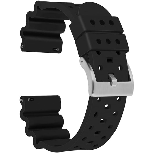 Silikonklockarmband 24mm Gummiklockarmband för män och kvinnor