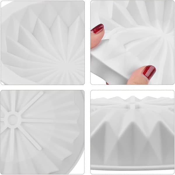3D silikone kageform til budding, isterninger, gelé, mousse og fondant
