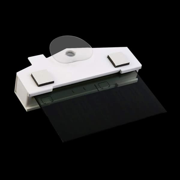 Digitalt termometer hygrometer transparent hjem vindue display i