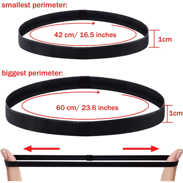 Sport pannband anti-halk elastiskt pannband, färgat pannband sport