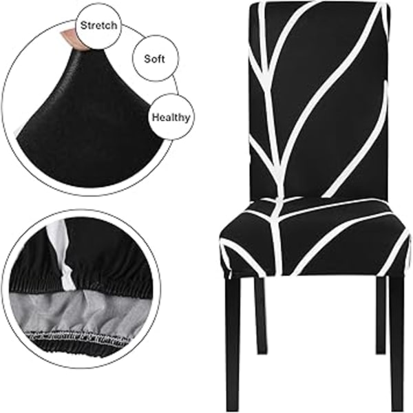 (1 STK, M) Stretch Stolsekk, Spisebord Stolsekk Elastisk Stolsekk C