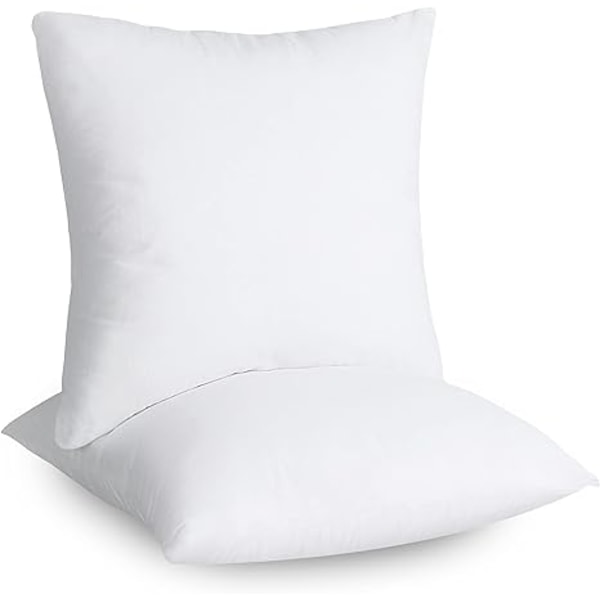 Seng Pude Pude (2 Pak, Hvid) - 45x 45cm Seng og Sofa Pil