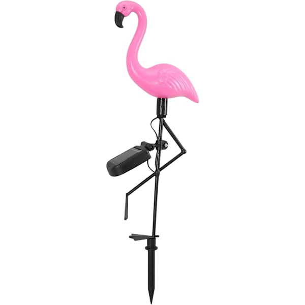 Solar LED Utomhus Gräsmatta Lampa Flamingos Trädgårdsbelysning Vattentät Markspot Flamingo Vitt Ljus