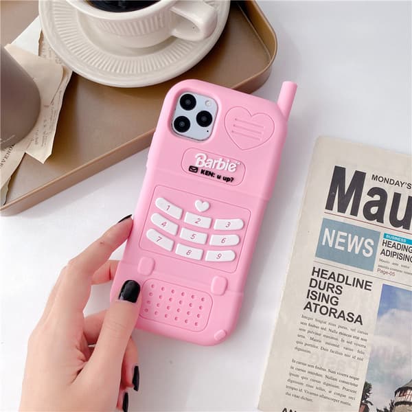 Pink silikone etui kompatibel med iPhone 13 Pro Max 6,7 tommer, 3