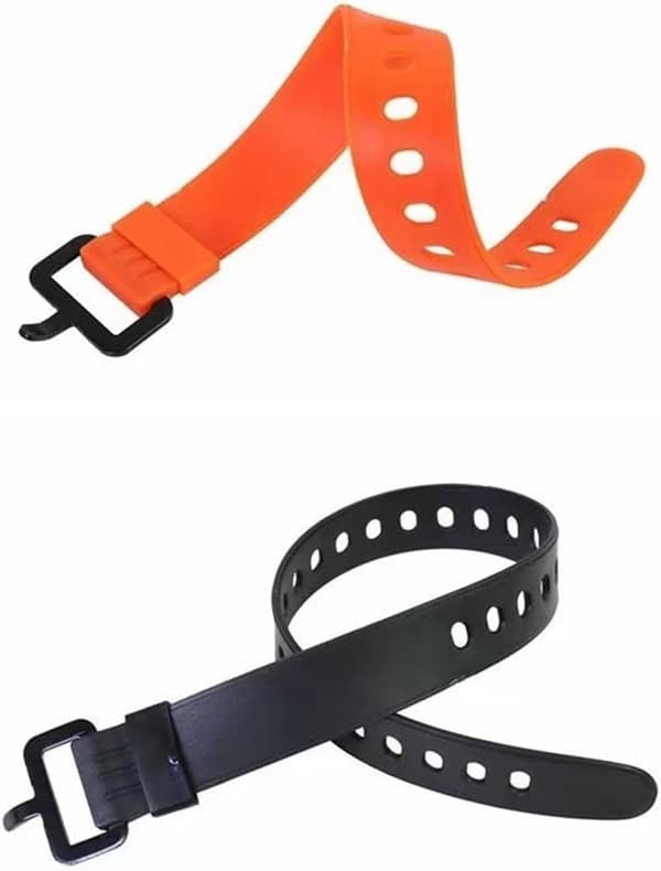 Multifunktionelle udendørs stropper, bagage- og udstyrsfastgørelser (sort, lang 45x2,5 cm)