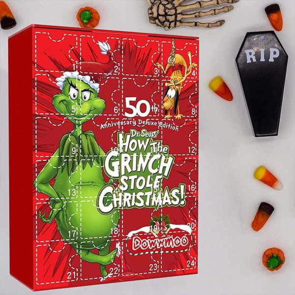 1PC（Grinch）Julkalender Olika Stilar 24 Dagars Krist