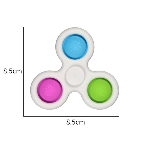 Enkel roterande sensorisk leksak Mini Fidget Toy Silikon Gamepad Flip