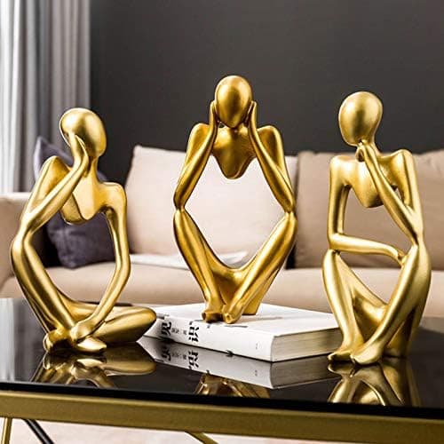 Resin Tenker Stil Abstrakt Skulptur Statue Samleobjekt Figurin